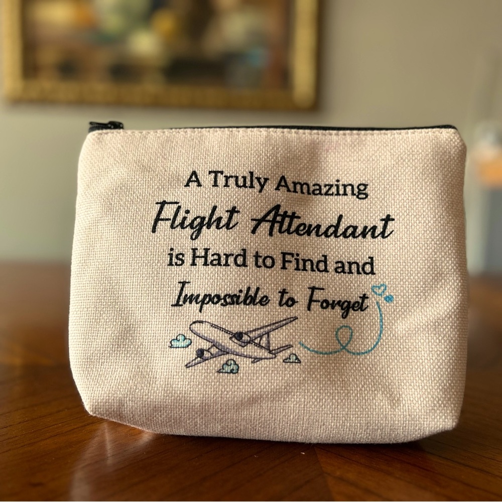 Flight Attendant Makeup or Accessory Pouch Travel Bag
